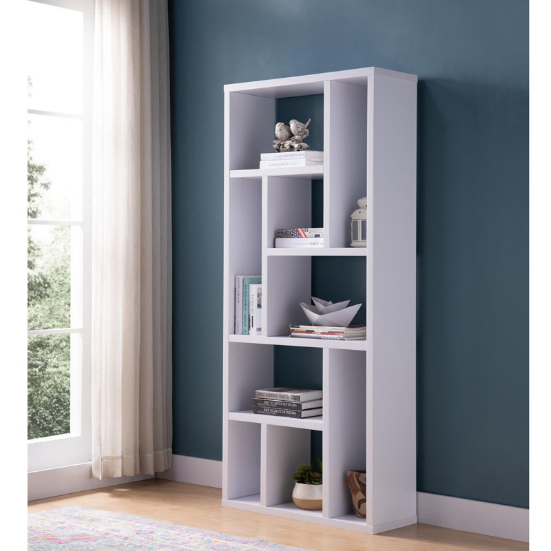 Étagère à livres avec étagère à livres, Blanc