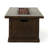Rectangular 50,000 Fireplace, 56''. Brown Wood Appearance. Lightweight Concrete. No Assembly Required For A Lovely Outdoor Propane Wood-like. Concrete, Assembly, Enhance Your Pleasure
