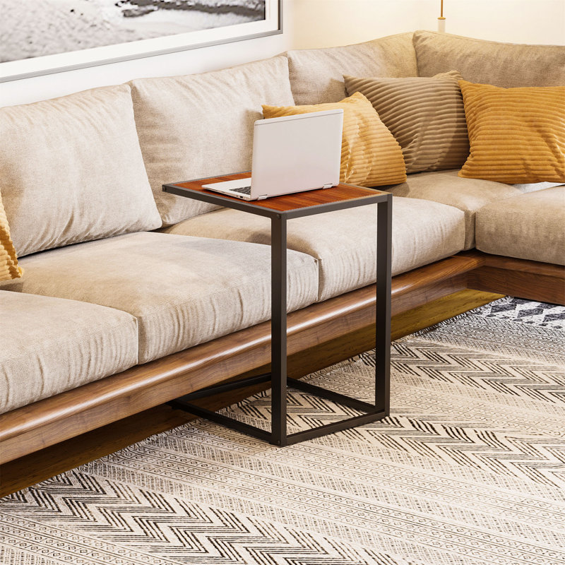 C Table End Table, Walnut