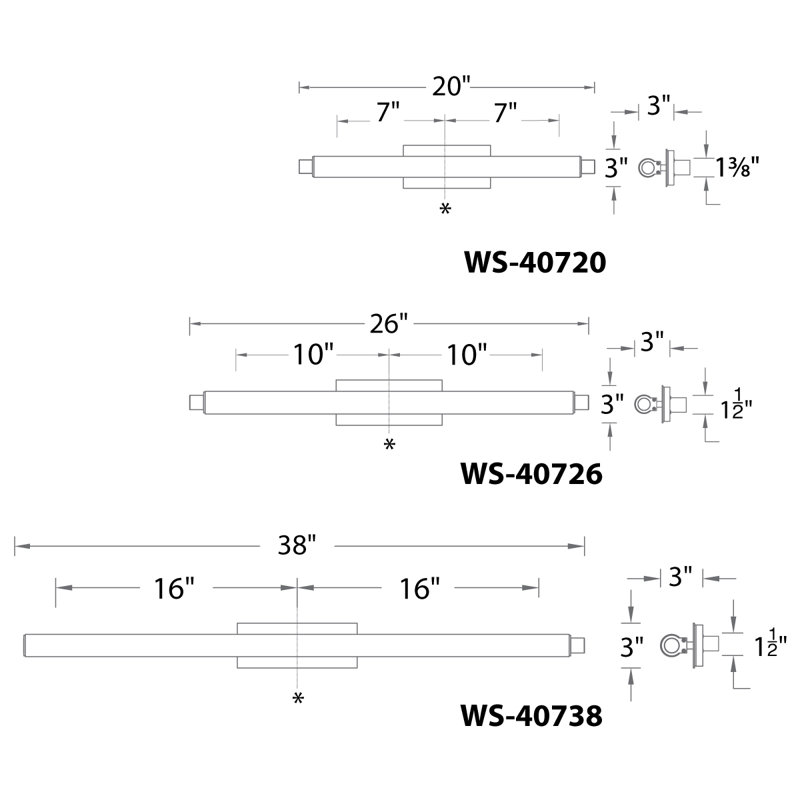 Gao Dimmable Bath Bar