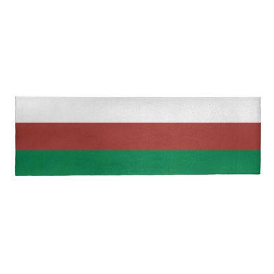 Tapis à rayures vert/doré