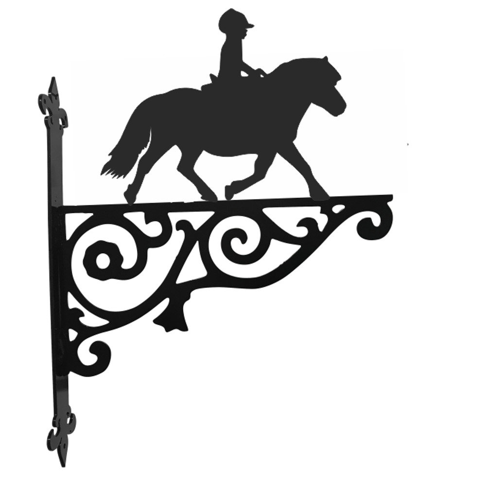Shetland Pony and Rider Ornamental Bracket