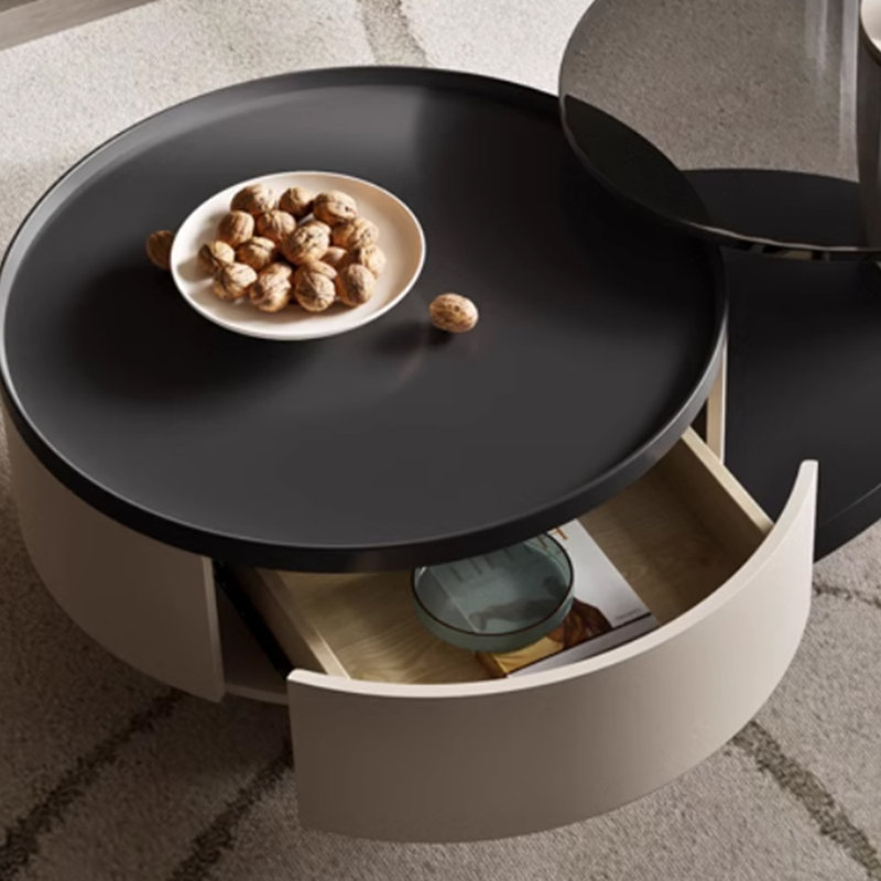 Table basse de style moderne crème