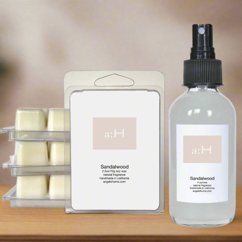A: H Bougie en bois de santal