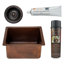 Premier Copper Products BSP5_BREC16DB-D Bar Sink And Drain Package