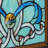 26"H Baroque Style Tiffany-Stained Glass Window Panel