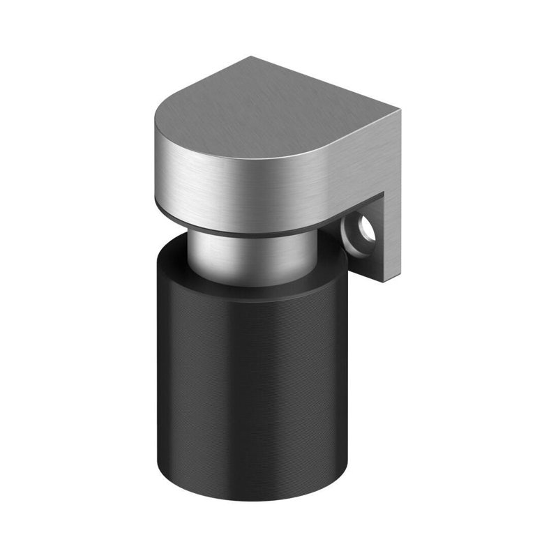 SUPPORT DE PORTE MODERNE 2 po en acier inoxydable brossé Deltana MDHMU32D, Nickel satiné