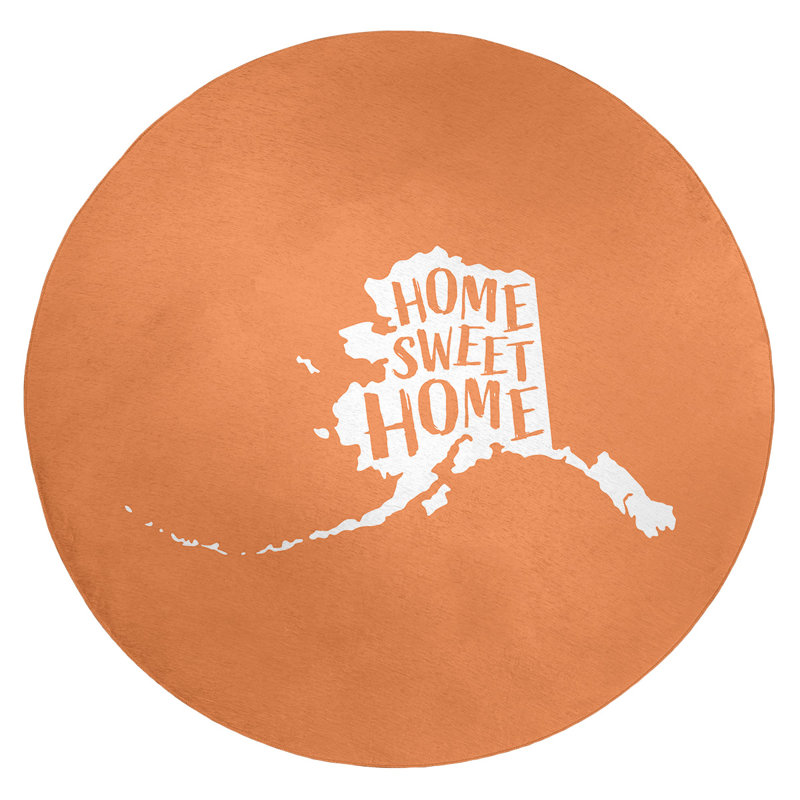 Chenille Indoor Rug, Round 5'