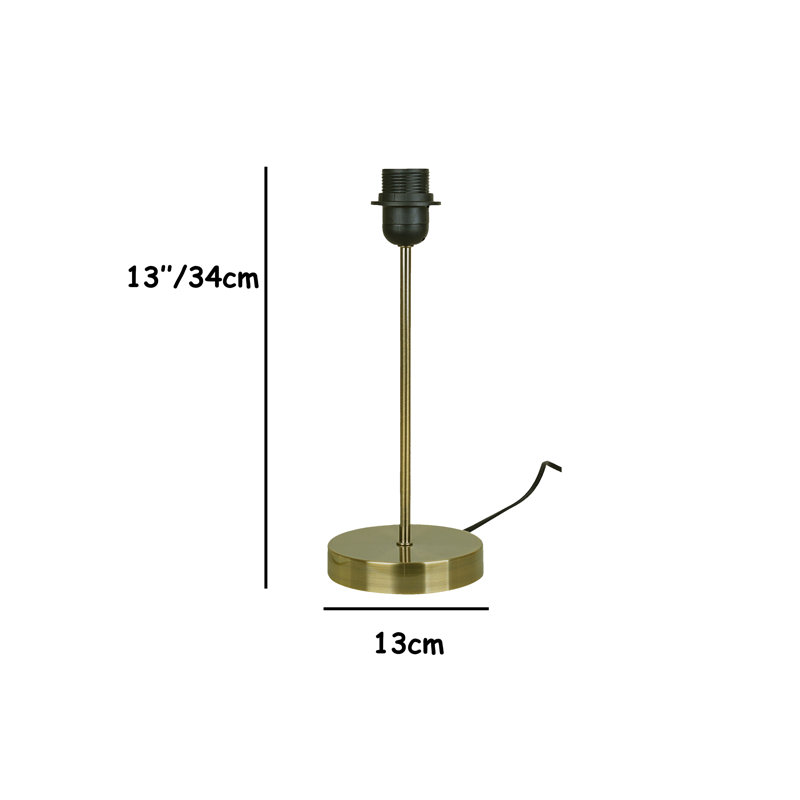 Pifer Metal Lamp Base Lamp, Antique Brass