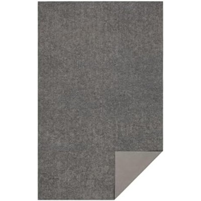 10’ X 14’ Non Slip Grip Rug Pad 1/8" Low Profile Felt Cushion + Rubber Gripper, Great For High Traffic Areas - Safe For All Floors
