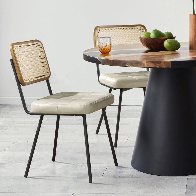 Bodnar Upholstered Dining Chair, Off White 