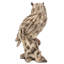Statue aigle en bois flotté sur souche