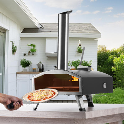 VEVOR Steel Free Standing Wood Burning Pizza Oven