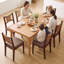 Hand-Woven Rope Dining Chair With Upholstered Seat-132714050-132714053