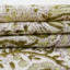 Essuie-mains en coton à motif floral gaufré imprimé à la main 17 x 32 respectueux de l'environnement, Mahima, vert clair