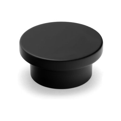 Lot de 18 boutons de meubles noirs, boutons de tiroir ronds en alliage de zinc (4,1 cm) pour meubles de cuisine, commodes et salles de bain - Quincaillerie moderne