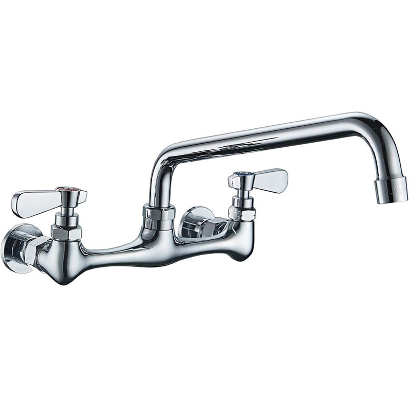 Wall Mounted 2-handle Bathroom Faucet