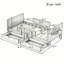 Lit plateforme avec tiroirs de rangement, structure de lit en bois massif avec garde-corps, petite tablette et crochets-2021994051-2021994060