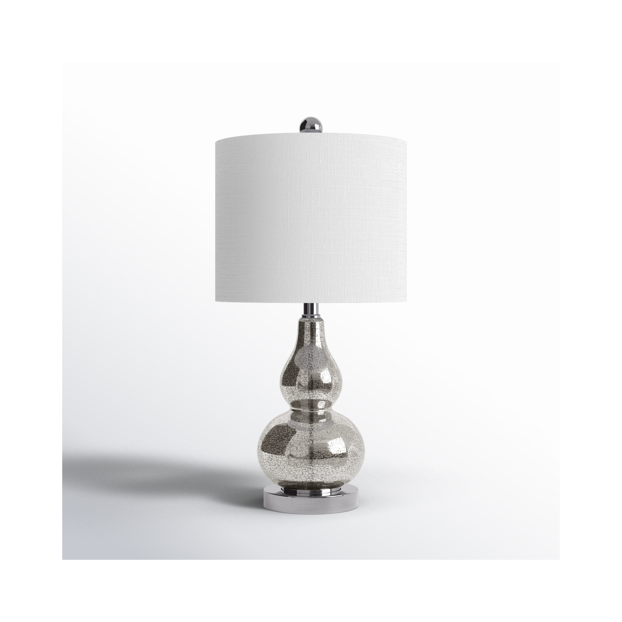 Galliano Table Lamp, Mercury Silver