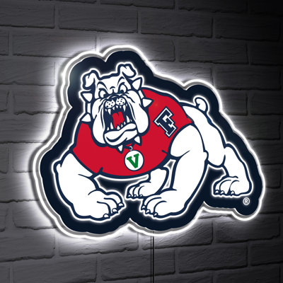 Fresno State College Mascot Glazelite LED Decor
