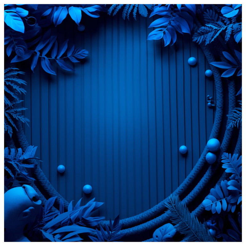 Coussins bleus, 16 x 16 inches