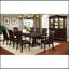 Ensemble de 2 chaises d'appoint en similicuir brun cerise et espresso