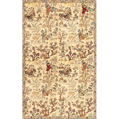 Tapis de pêche/brun clair/brun traditionnel Bassett