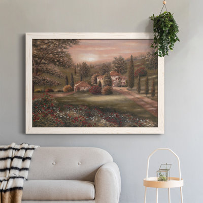 Evening / Tuscany II - Cadre photo, impression sur toile