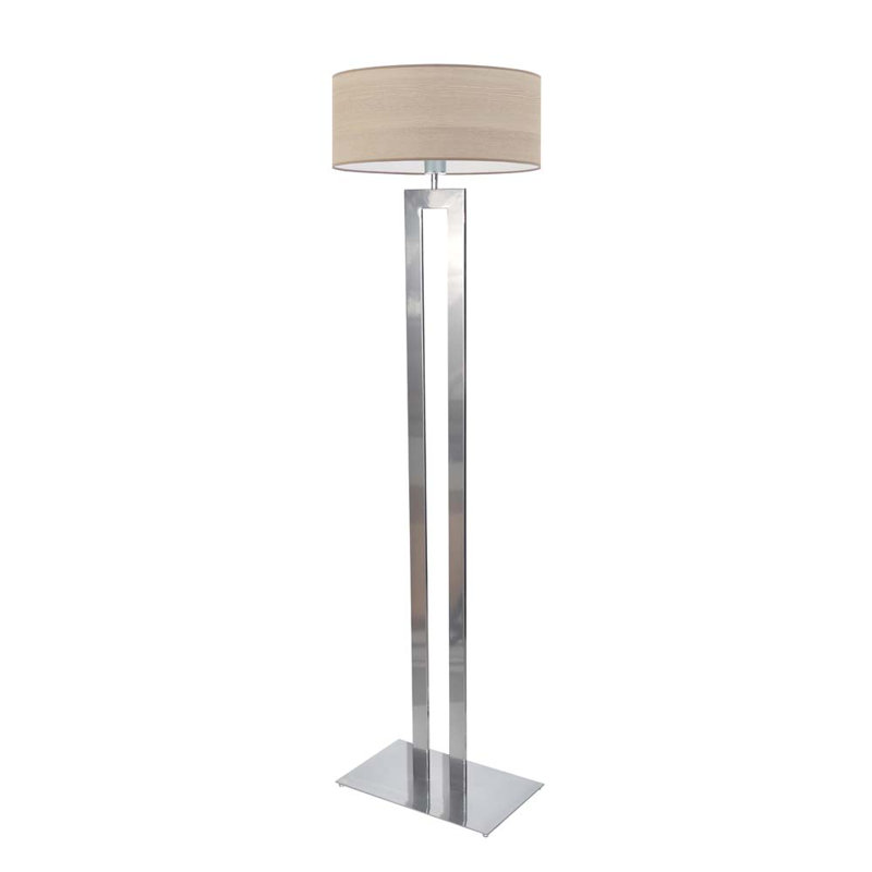 Bismilla 162cm Traditional Floor Lamp, White, Silver