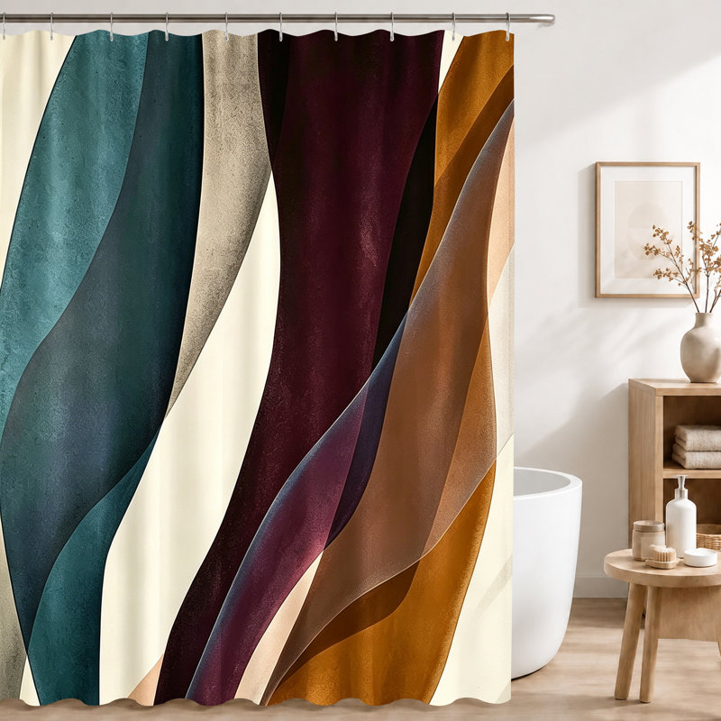 Shower Curtains with Hooks Included