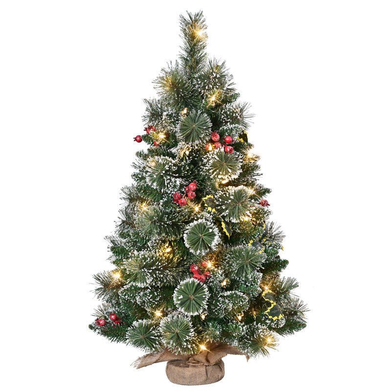 Arbre de Noël pin 3 'pré-éclairé