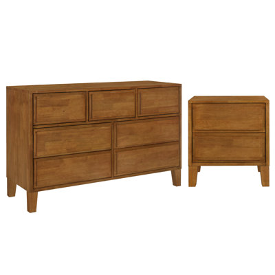 Knighten Solid Wood 2 Piece Casegoods Set