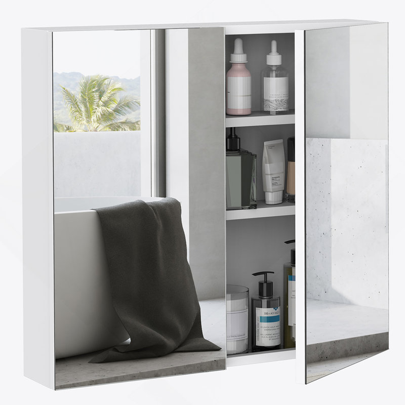 Rangement mural 24 po x 22 po pour armoire de salle de bain avec miroir