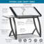 Table d'artisanat en verre Courson