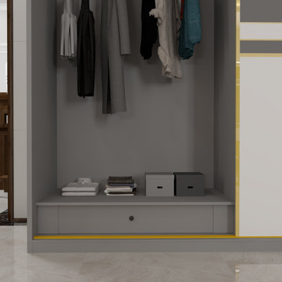 2 Door Manufactured Wood Wardrobe