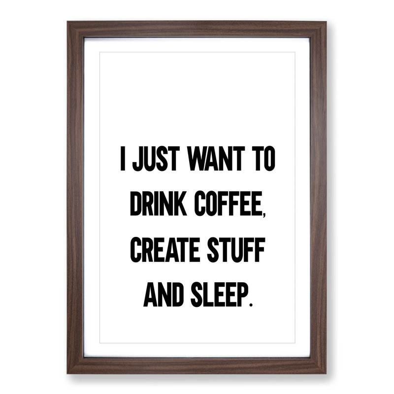 Create Stuff - Picture Frame Typography, 48cm H x 36cm W x 2cm D, Walnut