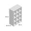 12 Pair Stackable Shoe Storage Cabinet-30737874