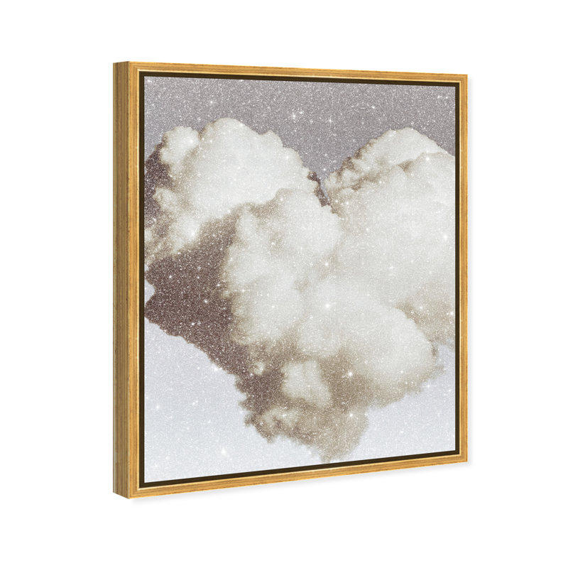 Cloud Love III Print by Oliver Gal, 31"H x 25"W, Gold Floater Frame