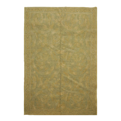 Tapis oriental en laine noué à la main 6 pi x 8 pi 11 po Falecia