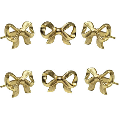 2.25" Width Brass Ribbon Knobs