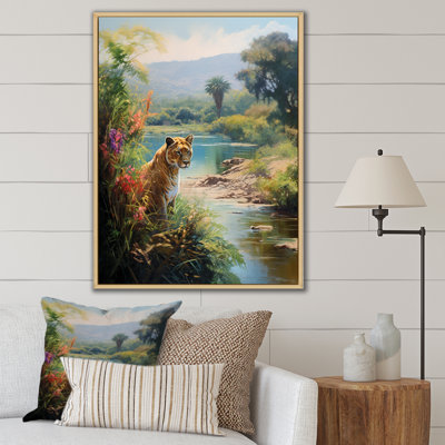 Green Panther Impressionist Retreat sur toile
