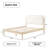 Ardin Solid Wood Bed with Boucle Headboard-1564820920-1564820922