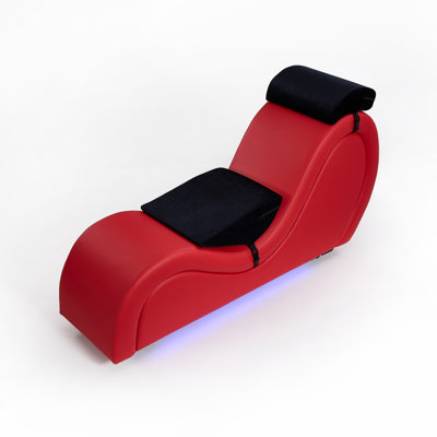 Faux Leather Chaise Lounge