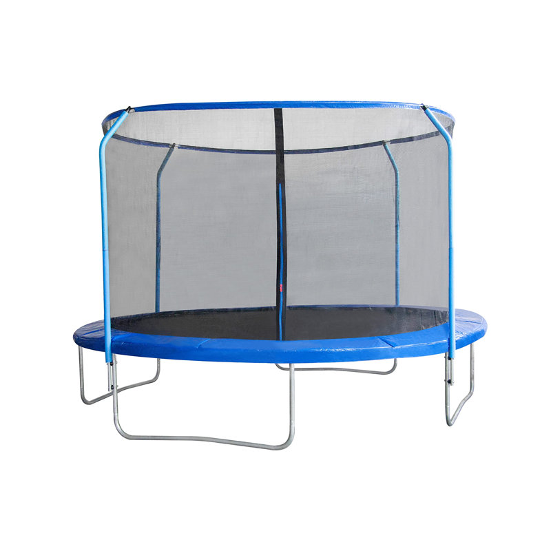 Rochford Freeport Park ft Round Backyard Trampoline with Safety Enclosure, Blue