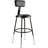 Backed Adjustable Height Ergonomic Industrial Stool with Footring-1662858887