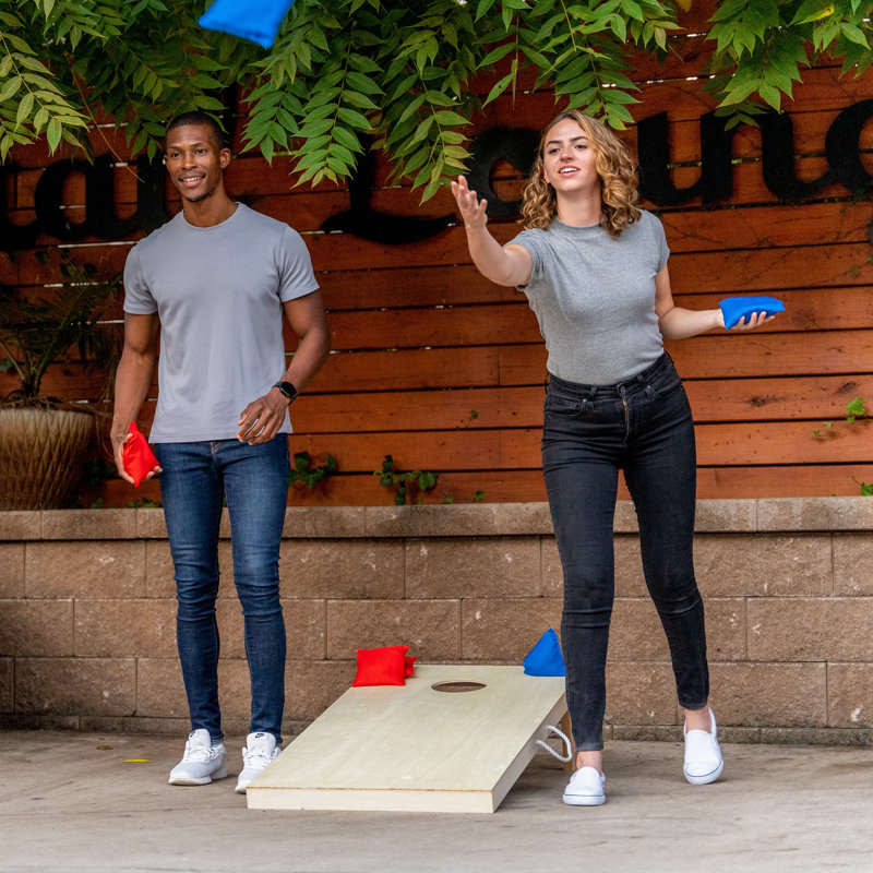 Birch Veneer 2x4 Cornhole Set with Bean Bags