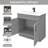 Shaker Bathroom Vanity Set 36" Sink Base with 37" Resin Sink Top Combo-98901634