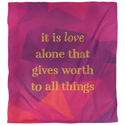 Housse de couette à simple citation inspiration love