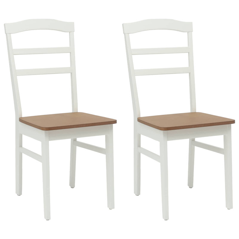 Tamotsu Solid Wood Accent, White/Natural
