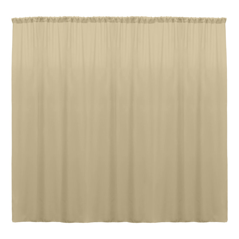 Claraville Room Darkening Curtain Pair, 72" W x 120" L, Tan